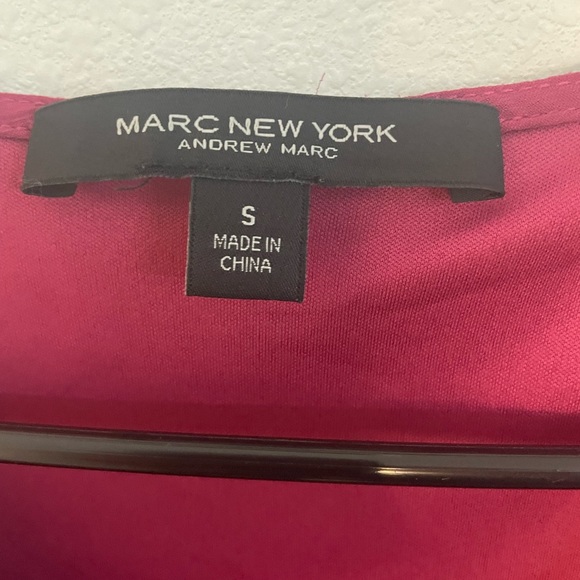 Women’s Marc New York Burgundy Size Small Scoop Neck Blouse - Picture 3 of 9